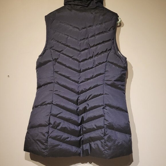 Eddie Bauer women's Large puffer vest fleece lined, Down filled - Picture 2 of 9